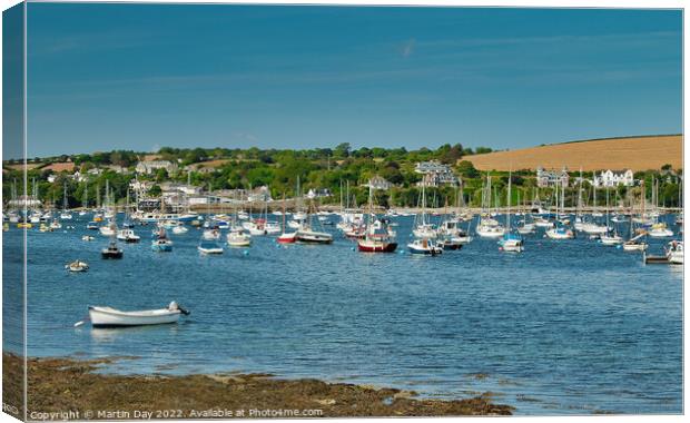 Majestic Yachts in Falmouth Canvas Print by Martin Day