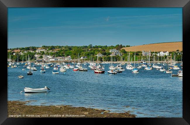 Majestic Yachts in Falmouth Framed Print by Martin Day