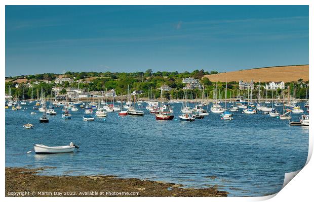 Majestic Yachts in Falmouth Print by Martin Day