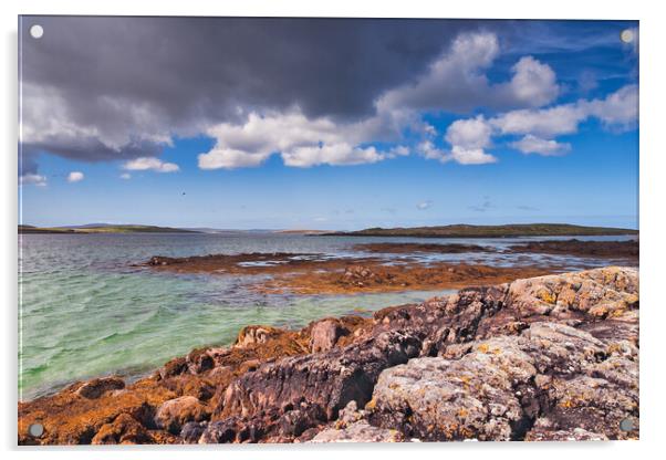 Berneray Coast, Outer Hebrides Acrylic by Kasia Design