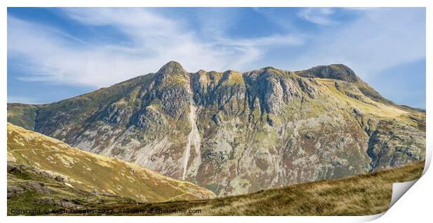 The Langdale Pikes Print by Keith Douglas