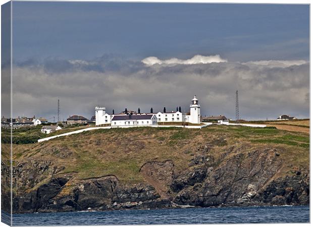 Lighthouse, Land's End Canvas Print by Gary Eason