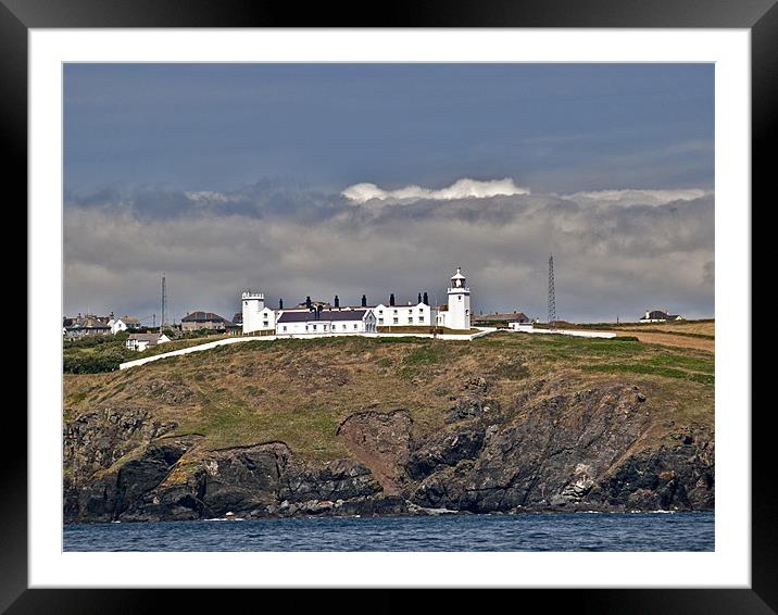 Lighthouse, Land's End Framed Mounted Print by Gary Eason