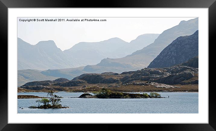 Fishing - Loch Tollaidh Framed Mounted Print by Scott K Marshall