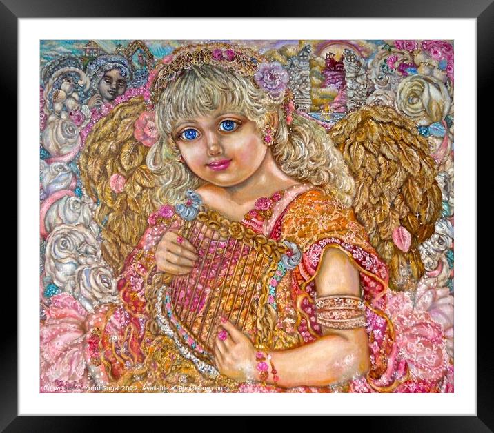 Yumi Sugai.Herbal angel. Framed Mounted Print by Yumi Sugai