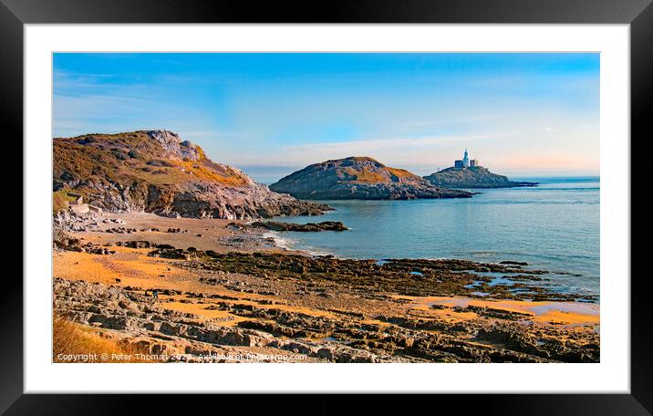 Majestic Gower Lighthouse Framed Mounted Print by Peter Thomas