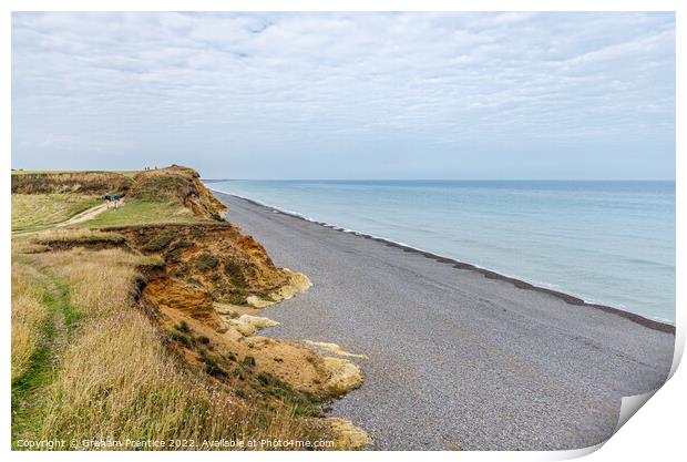 Weybourne Cliffs and Coastline Print by Graham Prentice