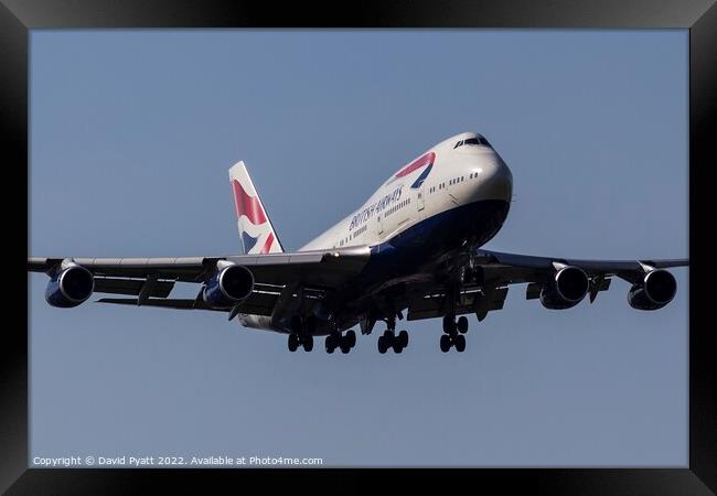 British Airways Boeing 747    Framed Print by David Pyatt