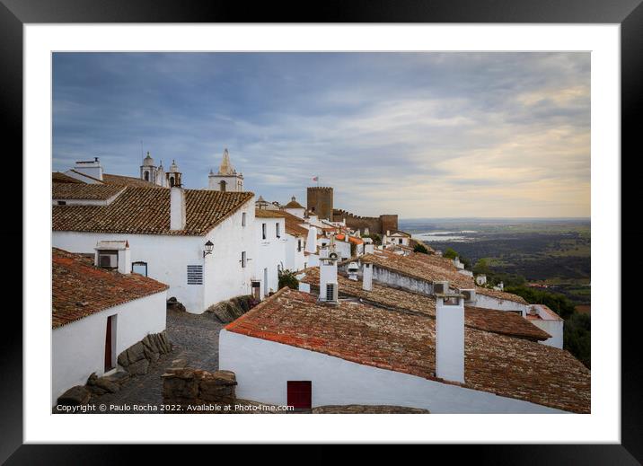 Townscape of Monsaraz, Alentejo, Portugal Framed Mounted Print by Paulo Rocha