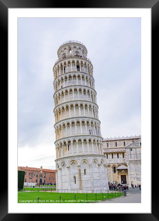 Tower of Pisa in Pisa, Italy Framed Mounted Print by Chun Ju Wu