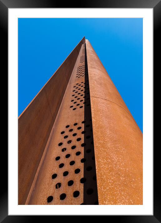 Looking up at the Memorial Spire Framed Mounted Print by Jason Wells