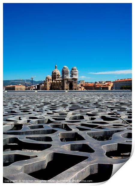 Marseille cathedral  Print by Stephen Haughey