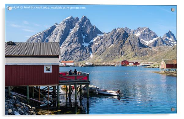 Sund Lofoten Islands Norway Acrylic by Pearl Bucknall