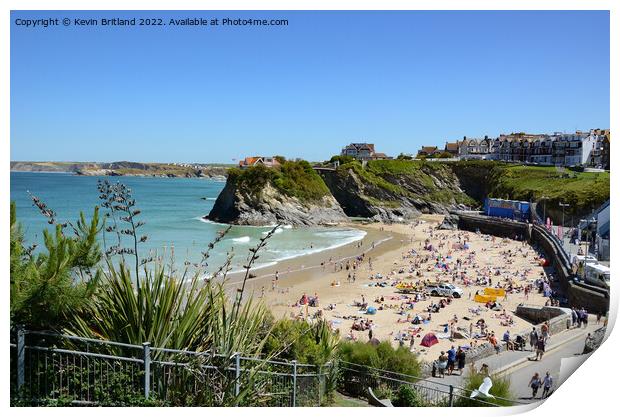 Towan beach newquay cornwall Print by Kevin Britland