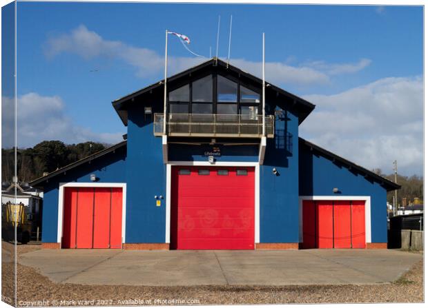 Hastings Lifeboat Station. Canvas Print by Mark Ward