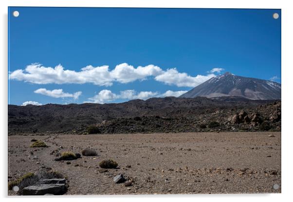 Mount Teide national park Tenerife Acrylic by Phil Crean
