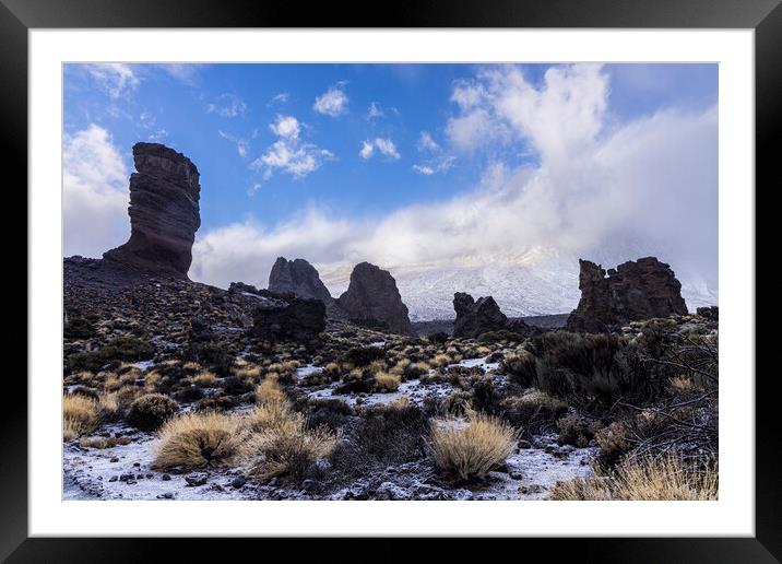 Winter on Mount Teide Tenerife Framed Mounted Print by Phil Crean