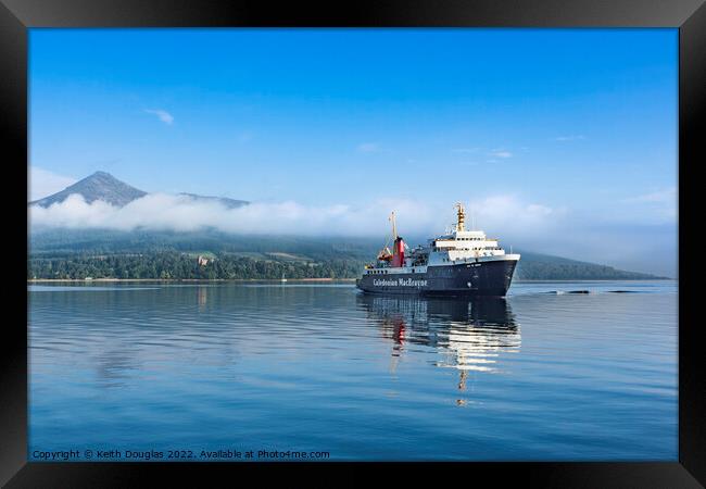 Ferry at Brodick, Isle of Arran Framed Print by Keith Douglas