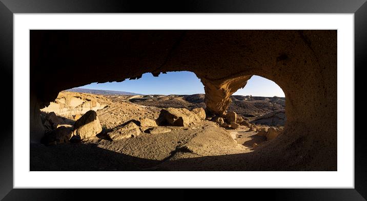 Tajao volcanic arch Tenerife Framed Mounted Print by Phil Crean