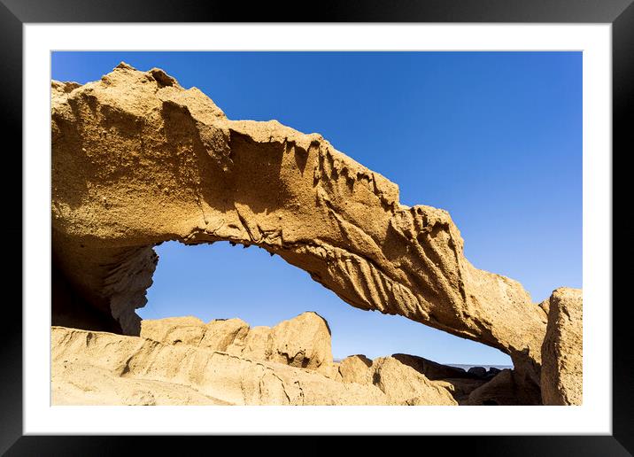 Tajao volcanic arch Tenerife Framed Mounted Print by Phil Crean