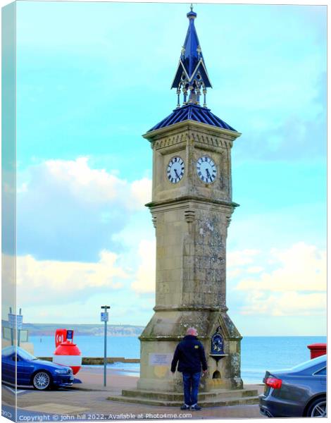 Queen Victoria Monument, Shanklin, Isle of Wight Canvas Print by john hill