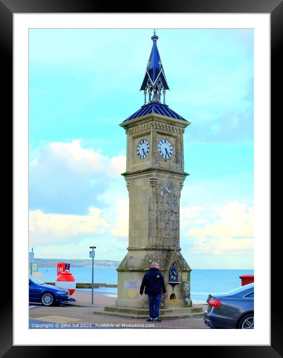 Queen Victoria Monument, Shanklin, Isle of Wight Framed Mounted Print by john hill