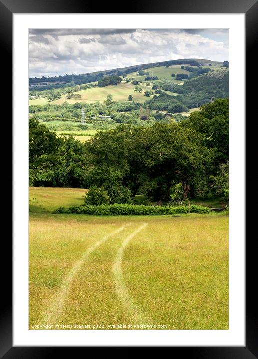 From Caerau Hillfort to Garth Hill in South Wales Framed Mounted Print by Heidi Stewart
