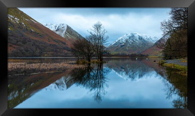 Light Snow At Brothers Water Framed Print by Phil Durkin DPAGB BPE4