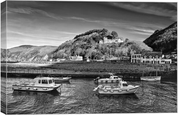 Lynmouth Harbour  Canvas Print by Darren Galpin