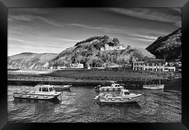 Lynmouth Harbour  Framed Print by Darren Galpin