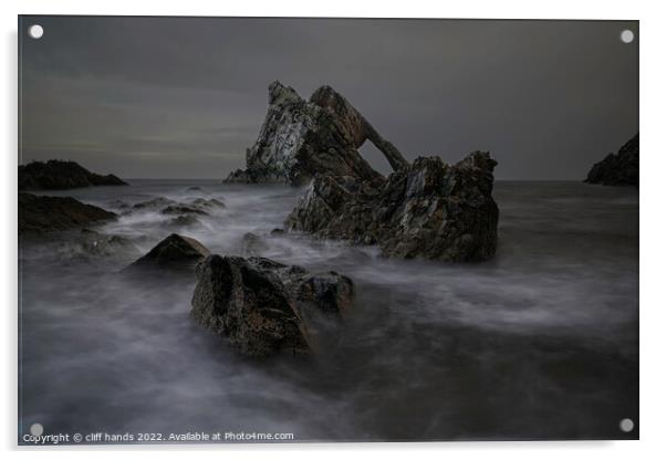 Bow Fiddle Rock Acrylic by Scotland's Scenery