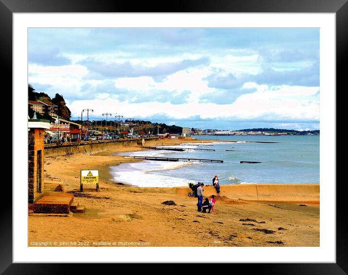 Shanklin, Isle of Wight, UK. Framed Mounted Print by john hill