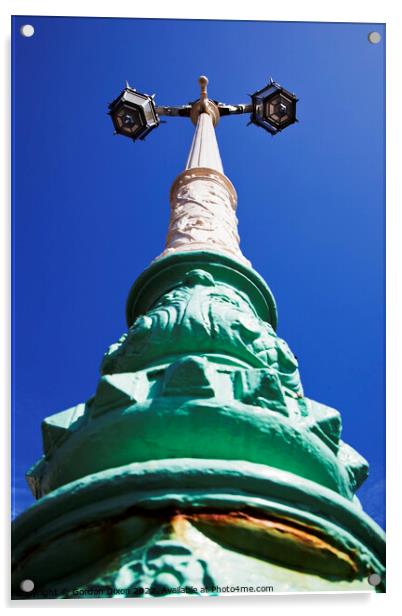 One of Brighton's historic seafront lamppost - looking upwards Acrylic by Gordon Dixon