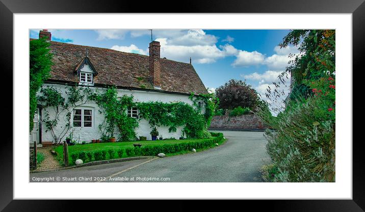 English country cottage Framed Mounted Print by Stuart Chard