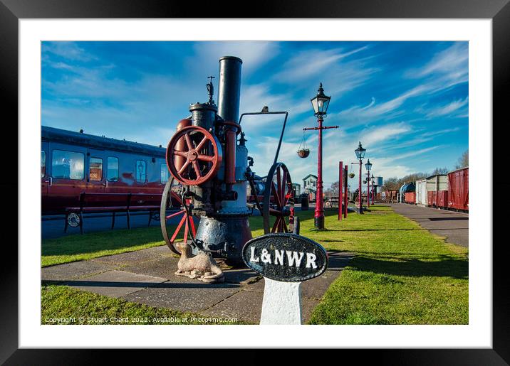 Brownhill's Station at Chasewater Framed Mounted Print by Travel and Pixels 
