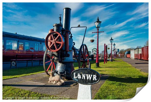 Brownhill's Station at Chasewater Print by Travel and Pixels 