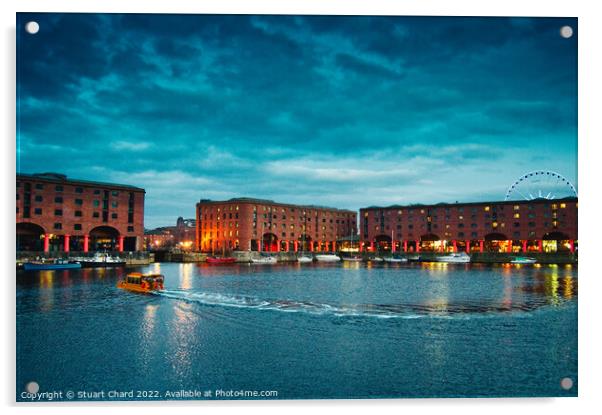 Albert Dock Liverpool Acrylic by Stuart Chard