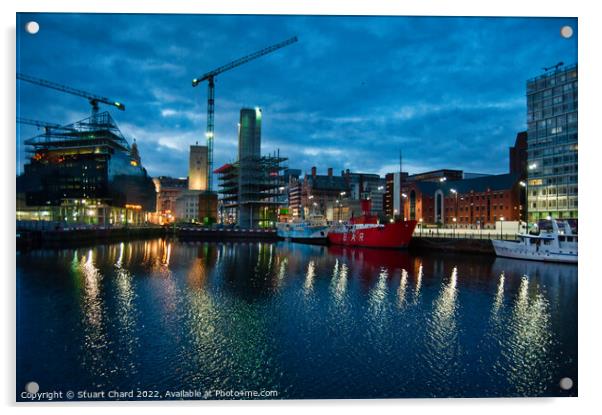 Albert Dock in Liverpool Acrylic by Stuart Chard