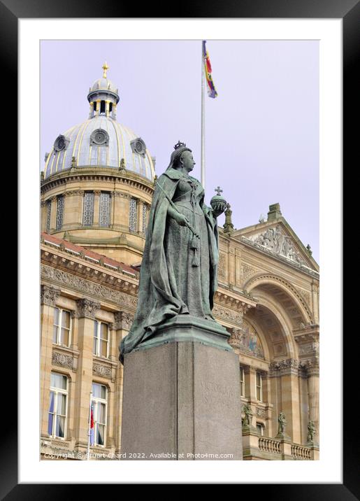 Statue of Queen Victoria Birmingham Framed Mounted Print by Stuart Chard