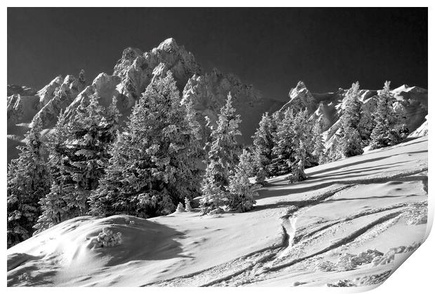 Courchevel 1850 3 Valleys French Alps France Print by Andy Evans Photos