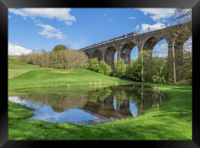 Wharfedale Railway Viaduct in Baildon, Yorkshire.  Framed Print by Ros Crosland