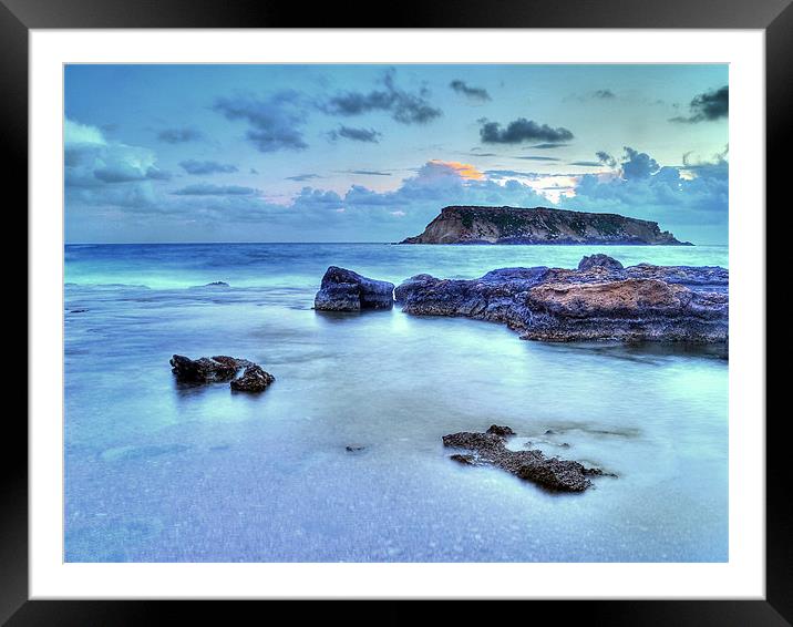 Turquoise Waters Framed Mounted Print by Aj’s Images