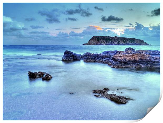 Turquoise Waters Print by Aj’s Images