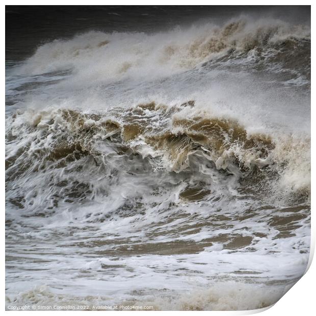 Stormy Waves, Llantwit Major  Print by Simon Connellan