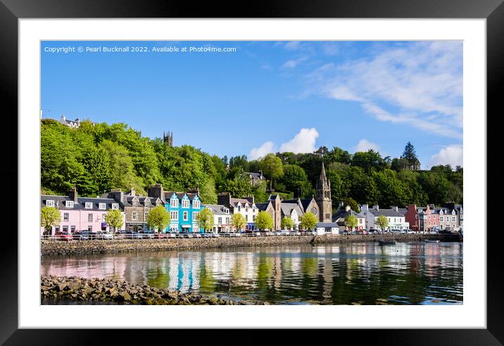 Tobermory Reflections Isle of Mull Scotland Framed Mounted Print by Pearl Bucknall