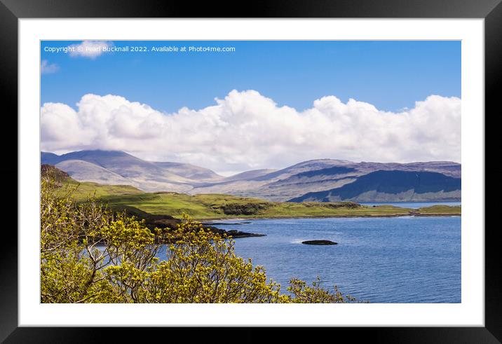 View across Loch Tuath Isle of Mull Framed Mounted Print by Pearl Bucknall