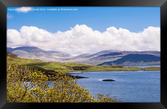 View across Loch Tuath Isle of Mull Framed Print by Pearl Bucknall