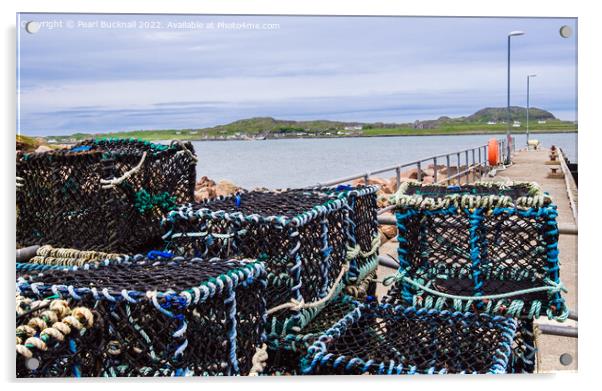 Fionnphort Isle of Mull Scotland Acrylic by Pearl Bucknall