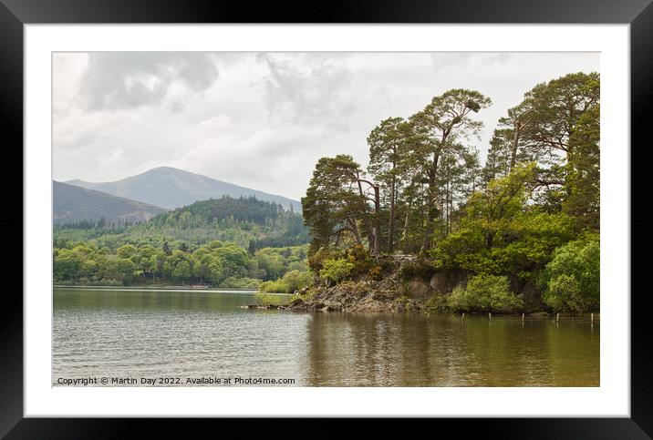 Friars Crag Derwentwater Keswick Framed Mounted Print by Martin Day
