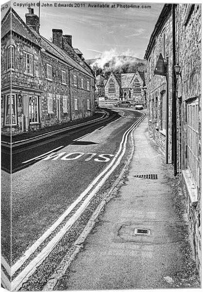 Market Street, Abbotsbury, Dorset Canvas Print by John Edwards